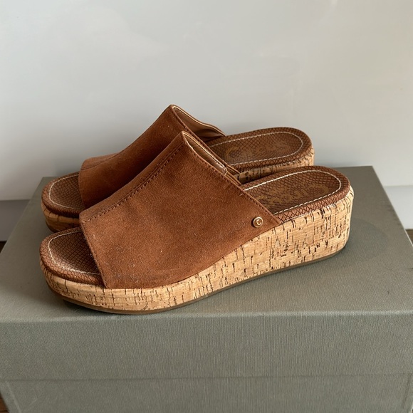 Circus brown suede cork platform sandle - Picture 3 of 7